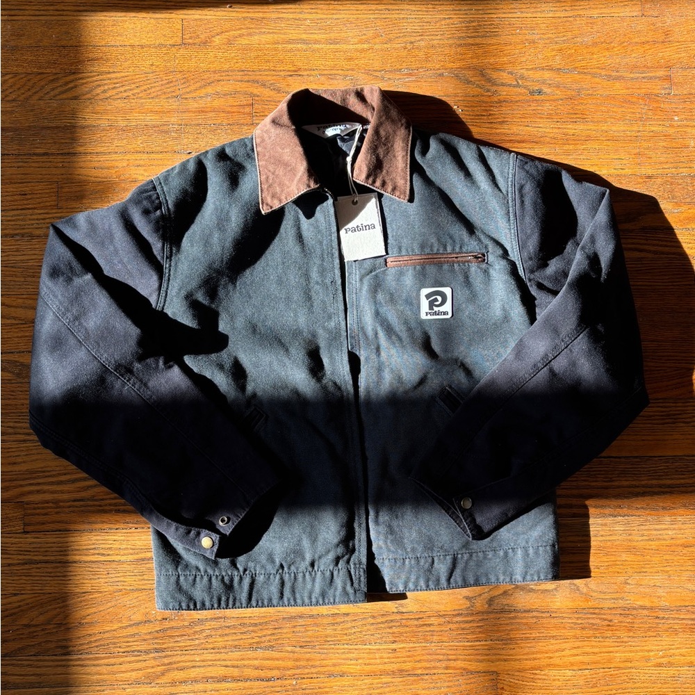 Patina Men's Black and Brown Work Jacket